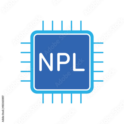 Icon a NLP Processor, isolated against a clean background.