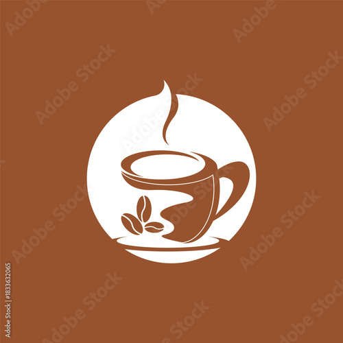 Luxury Coffee Break Label Logo