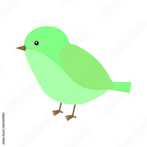 
シンプルでかわいい鶯のイラスト素材
