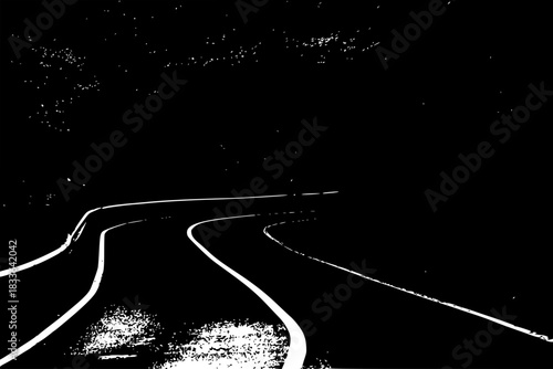 road in the night