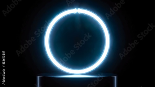 smooth radiant edges, intense electric luminance