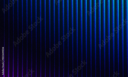Neon glass spiral wave of transparent lines with blue brown gradient on dark 3d background. Abstract dna structure for science technology design. Futuristic graphic render wallpaper. 3D illustration