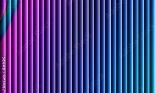 Neon glass spiral wave of transparent lines with blue brown gradient on dark 3d background. Abstract dna structure for science technology design. Futuristic graphic render wallpaper. 3D illustration