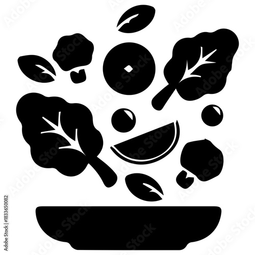 Healthy Food Salad Icon