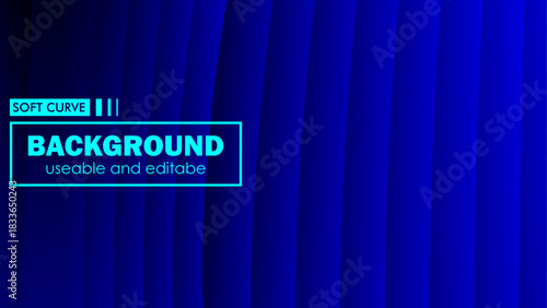 Abstract Modern Dark Indigo Shading Line Design | Wavy Pattern Backdrop Illustrates Digital Technology Concept