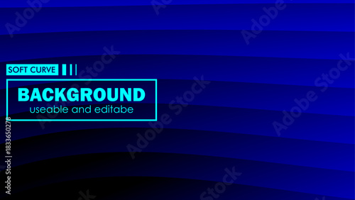 Abstract Blue Curved and Straight Line Background | Modern Digital Striped Pattern Depth Illustration Design