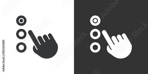 Options icon. Solid glyph series icon