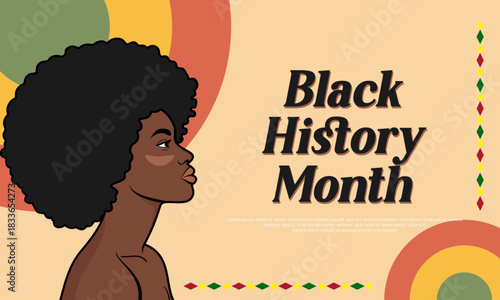 Banner design for Black History Month celebration