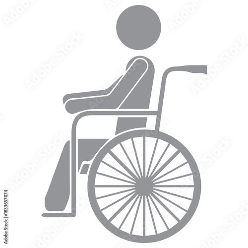 Person in Wheelchair Sign