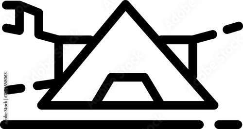 Camping Tent Outline Icon