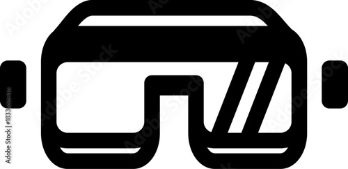 Virtual Reality Headset Icon for Immersive Digital Technology