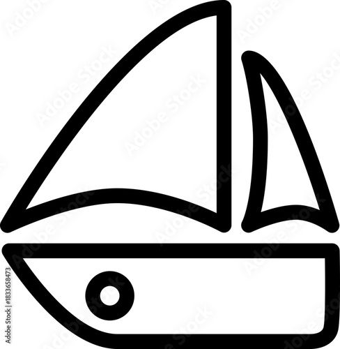 Sailboat Outline Icon