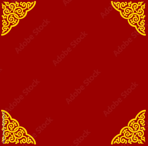 Tibetan border design  Illustration collection