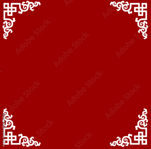 Tibetan border design  Illustration collection