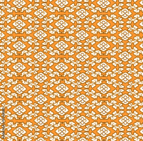 Tibetan floral pattern design 