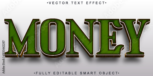  Money Dollar Cash Vector Fully Editable Smart Object Text Effect