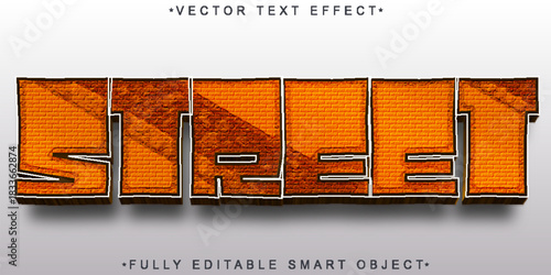  Street Urban City Vector Fully Editable Smart Object Text Effect