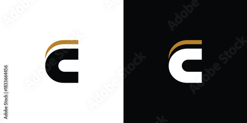 Modern and unique C letter logo design