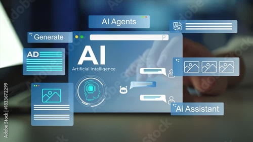 AI Agents and assistants. Ai Content Generator. Interaction with the Ai assistant to solve some tasks more easily. Image generator, documents, marketing and advertising, bot writing and coding