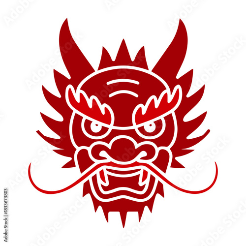 Chinese Dragon Head Solid