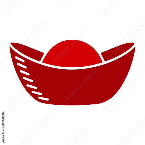 Chinese Gold Ingot Solid