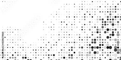 Modern dotted abstract black and white blur background abstract simple design vector