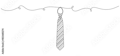 continuous line vector tie design eps 2