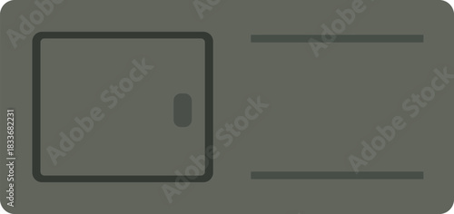 Rectangular street utility hatch cover