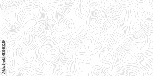 white topography map geography relief diagram texture design. Topography white background and black line world map texture design. Lines Topographic contour lines grid map seamless pattern.	