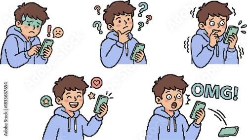 Expressing Emotions Through Mobile Phone Use A Collection of Illustrations