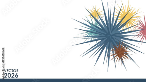 2026 new year celebration fireworks party holiday event festive greeting card stars