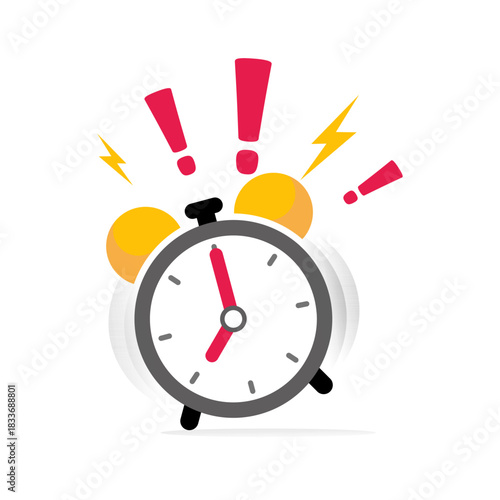 Urgent Time Is Running Out Vector Illustration