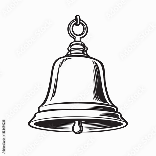 Church Bell Symbol for Christianity Image Vector On White Background