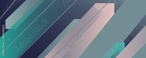 Abstract colorful gradient arrow pattern background. Overlap papercut pattern design trendy style background