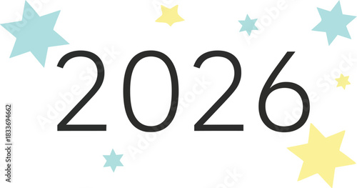 2026 new year future date calendar event celebration neon glow bright hope