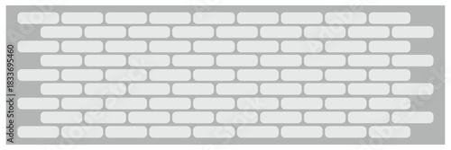 Brick wall seamless of brick laying pattern flat art style. vector illustration. EPS 10 .