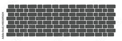 Brick wall seamless of brick laying pattern flat art style. vector illustration. EPS 10 .