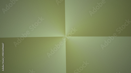 Subtle textured green paper folded into four quadrants with soft lighting