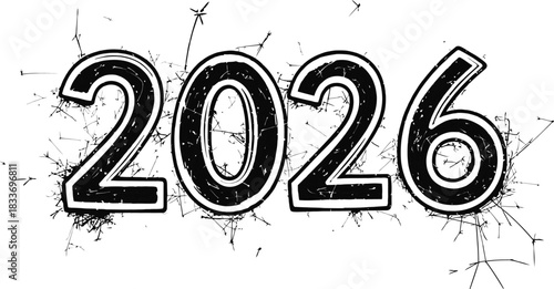 Year new happy celebration holiday event date calendar future colorful fun