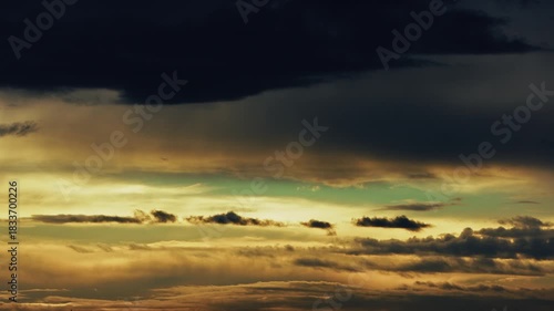 Rainy Clouds Passing in Morning Time