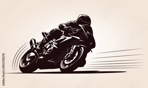 Motorcycle Vector Silhouette, Classic Silhouette Of A Motorcycle, Vintage Cruiser Motorcycle, Vintage Motorcycle Vector Silhouette, Motorcycle Silhouette.
