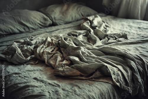 bed with pillows