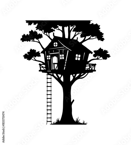 Whimsical treehouse hideaway for kids adventure and imagination