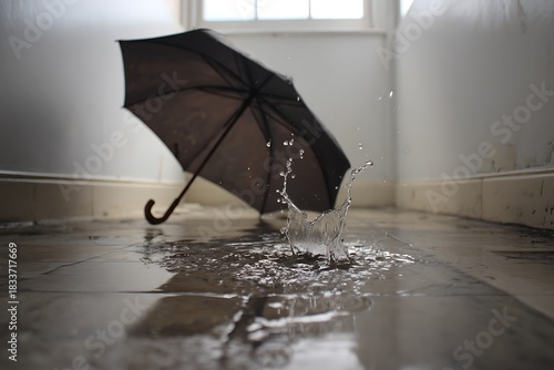 umbrella in rain