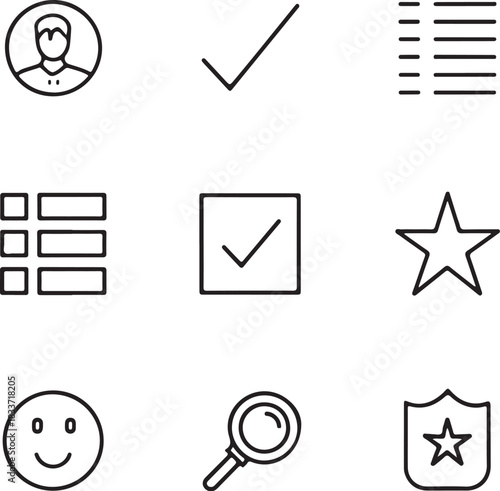 Fundamental Science and Technology Symbol Collection