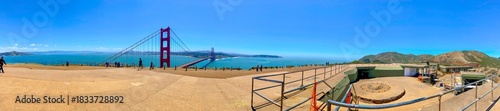Valokuva Golden Gate Bridge Panorama from Battery Spencer