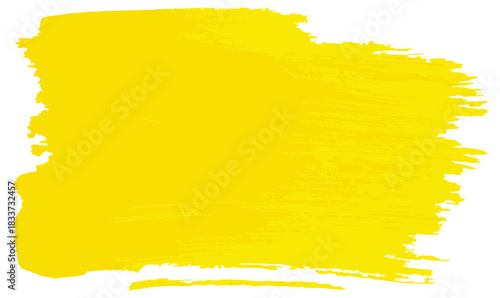 Yellow Paint Brush Stroke Texture Background