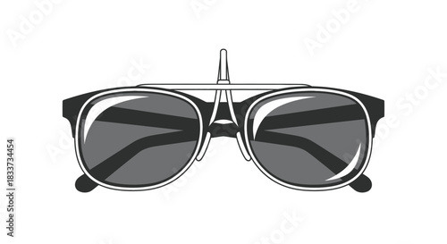 Classic Aviator Sunglasses with Distinctive Double Bridge Design.