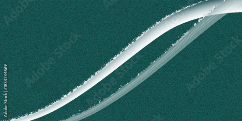 White green blurred gradient on dark grainy background, glowing light spot, copy space