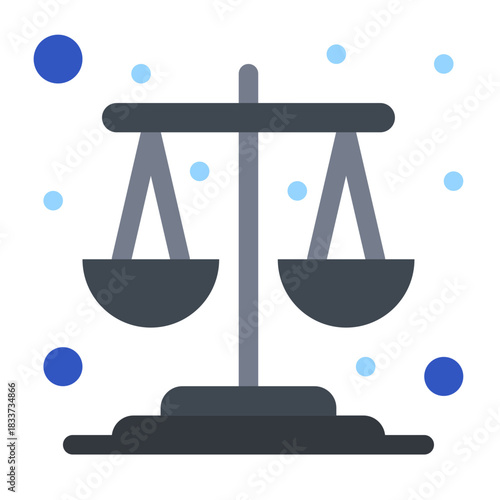Justice and Balance: An abstract depiction of the scales of justice, symbolizing fairness, law, and the pursuit of equilibrium.